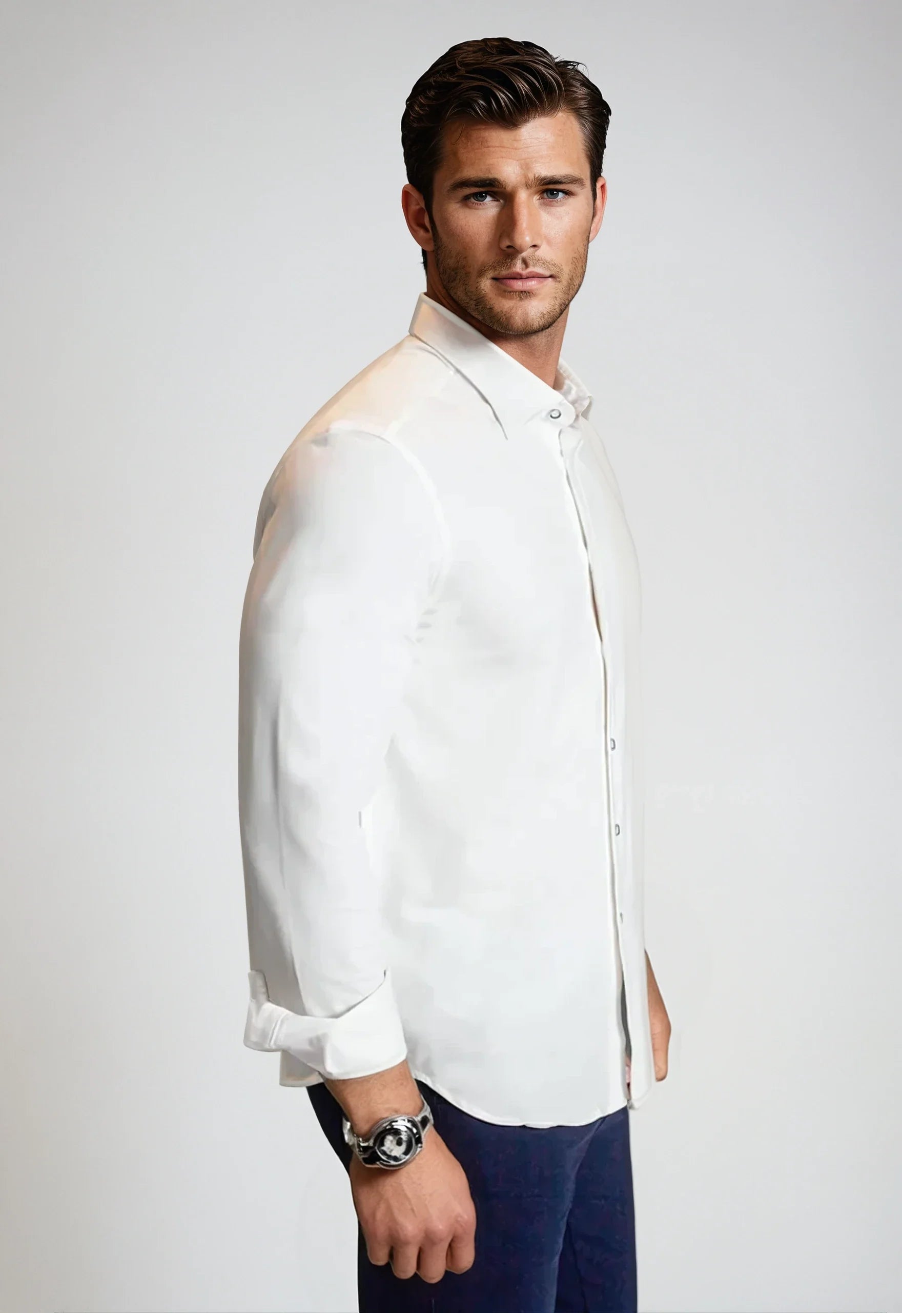 Buki Cinqo 'Single Shot' Long Sleeve Shirt - White