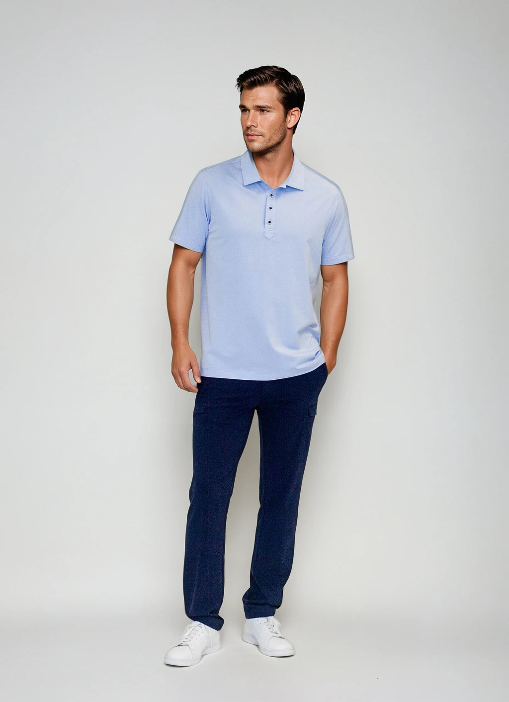 Buki Cinqo Polo - Cool Blue