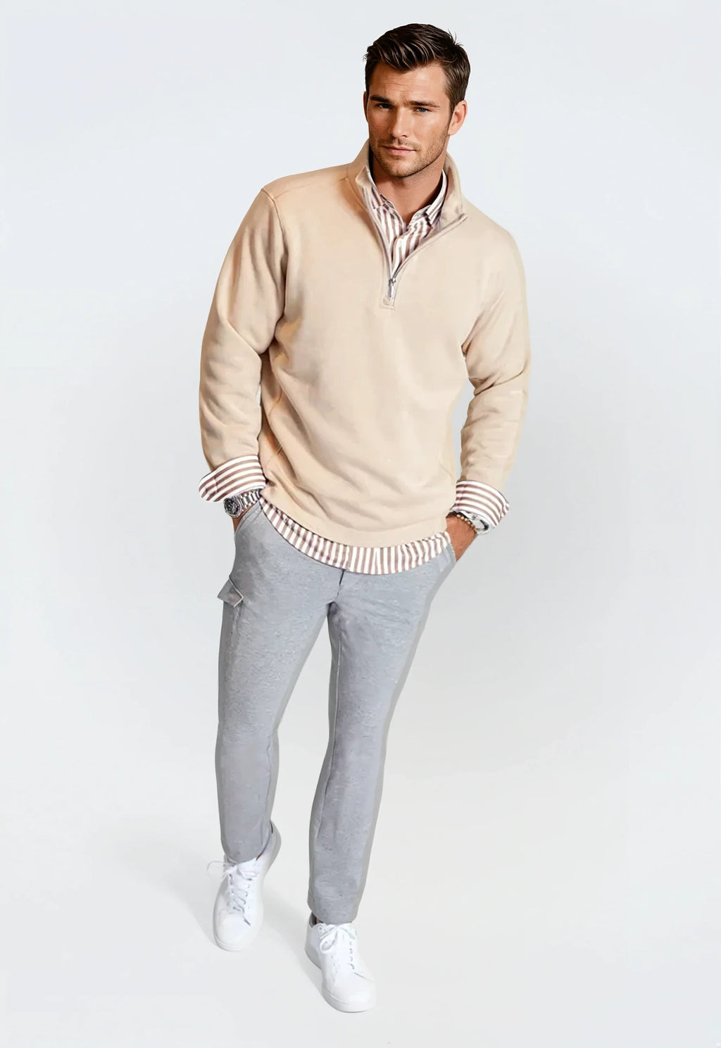 'Power Moves' Matching Set - Camel